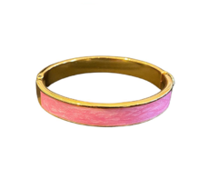 Bracelete Esmaltado Rosa Perolado - comprar online