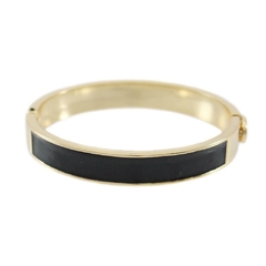 Bracelete Esmaltado Preto