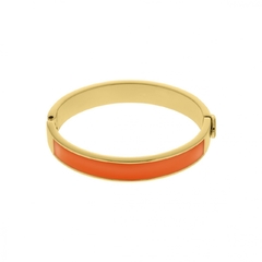 Bracelete Esmaltado Laranja Ouro