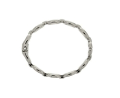 Bracelete Elo Oval Ródio - comprar online