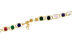 Pulseira Bolas Coloridas Ouro - Bromélia - Gold Skill - comprar online