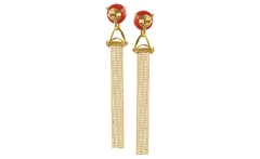 Brinco Franja Ouro - Antonella - Gold Skill - comprar online