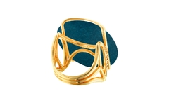 Anel Chain Azul - Fall -Gold Skill - comprar online