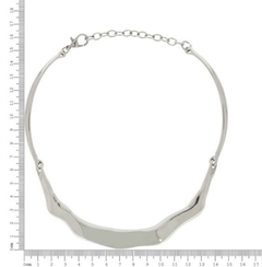 Aro Chocker Rodio Martelado - comprar online