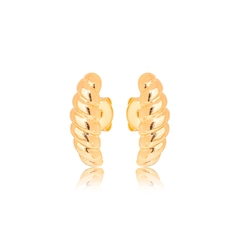 Brinco Ear Hook Detalhado Dourado - loja online