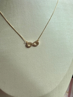 Colar Infinito Micro Zircônia Dourado na internet