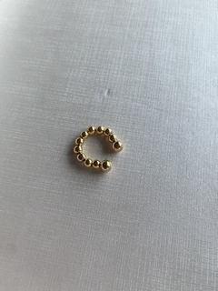 Piercing Fake Maleável Bolinhas Dourado - comprar online