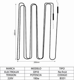 Resistencia de heladera No Frost Electrolux DF10 en internet