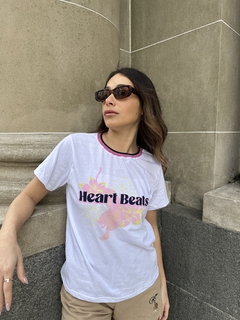 Remera heart pink