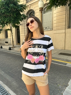 Remera rayada - tienda online