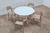 Mesa Sun blanca + 4 Sillones Uma Visón - comprar online