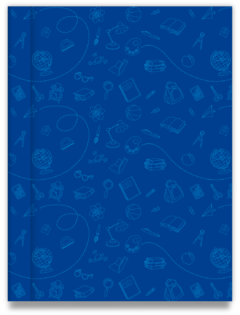 Cuaderno Tapa Dura Rayado Azul Cromitos - comprar online