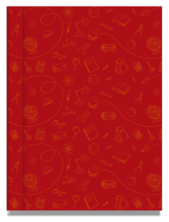 Cuaderno Tapa Dura Rayado Rojo Cromitos