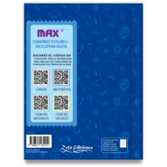 Cuaderno MAX con QR Enciclopedia Digital Azul Cromitos 48 hojas