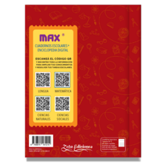 Cuaderno MAX con QR Enciclopedia Digital Rojo Cromitos 48 hojas