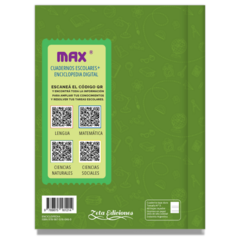 Cuaderno MAX con QR Enciclopedia Digital Verde Cromitos 48 hojas