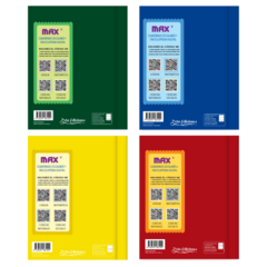 Cuadernos MAX con QR Enciclopedia Digital Lisos 96 hojas x4