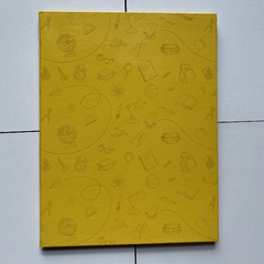 Cuaderno Tapa Dura Rayado Amarillo Cromitos en internet