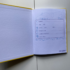 Cuaderno Tapa Dura Rayado Azul Pintitas - tienda online