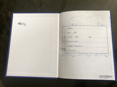 Cuaderno Tapa Dura Rayado Azul Liso en internet