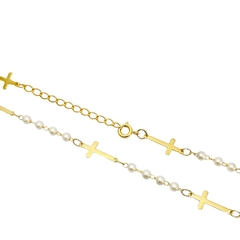 Choker Pérola c/ Crucifixo - comprar online