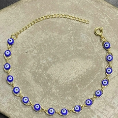 Pulseira Olho Grego Azul Escuro