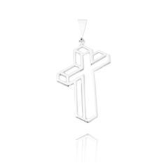 Pingente Crucifixo Vazado 3D - comprar online