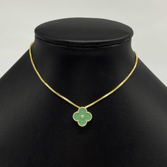 Colar Van Cleef Passante (Verde)