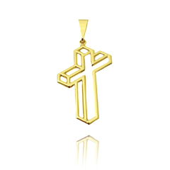 Corrente c/ crucifixo vazado - comprar online