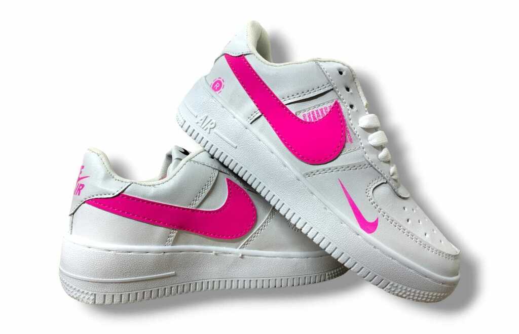 Nike air force 1 blanco con rosa hot sale