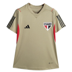 Camisa São Paulo Treino 23/24 Feminina Adidas Torcedor - Bege