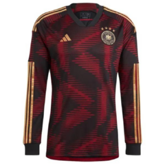 CAMISA II SELEÇÃO DA ALEMANHA 2022 ADIDAS OFICIAL MANGA COMPRIDA