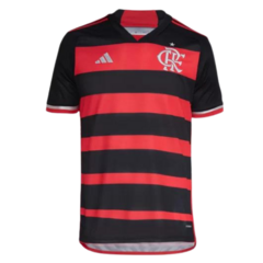 Camisa Flamengo I 24/25 s/n° Torcedor Adidas Masculina - Vermelho+Preto