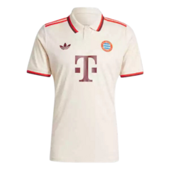 Camisa Bayern de Munique Third 24/25 s/n° Torcedor Adidas Masculina - Branco+Vermelho