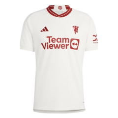 Camisa Manchester United III 23/24 Adidas Torcedor Masculina Branca