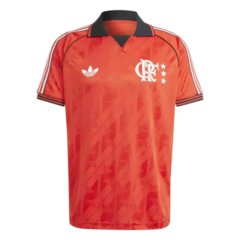 Camisa Flamengo 24/25 LIFESTYLE - Torcedor Adidas Masculina - Preta e vermelha - PRÉ-VENDA