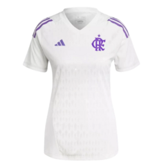 Camisa Flamengo Goleiro 23/24 Torcedor Adidas Feminina - Branco