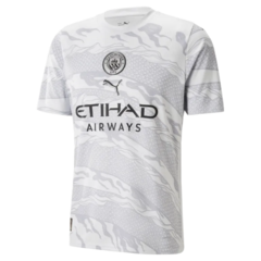 Camisa Manchester City Branca Dragão de Madeira 2024/25 Masculina