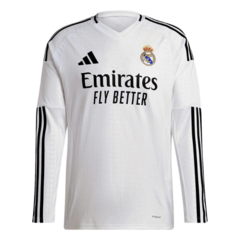 Camisa Real Madrid 24/25 s/n° Manga Longa Torcedor Adidas Masculina - Branco