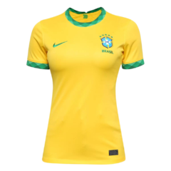 Camisa Seleção Brasil I 20/21 s/n° Torcedor Nike Feminina - Amarelo+Verde