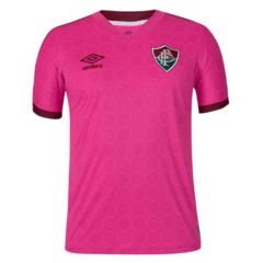 Camisa Fluminense 23/24 s/n° Outubro Rosa Umbro Masculina - Rosa+Vinho