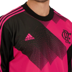 Camisa De Goleiro Flamengo 2023/2024 Manga Longa - Preta e Rosa - comprar online