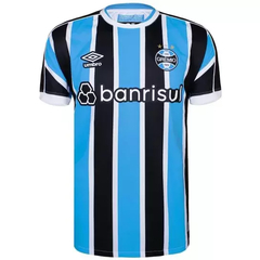 Camisa Umbro Grêmio Oficial I 2023 Classic S/N Masculino - Azul+Branco