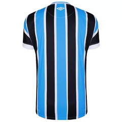 Camisa Umbro Grêmio Oficial I 2023 Classic S/N Masculino - Azul+Branco - comprar online