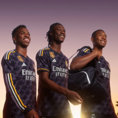 Camisa Real Madrid manga longa away 2023/24 - Marinho na internet