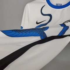 Camisa Inter de Milão Away 21/22 s/n° Torcedor Nike Masculina - Branco+Preto - Kamikaze Camisas