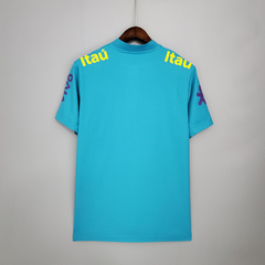 Camisa Seleção Brasileira Treino Azul 2021/2022 na internet