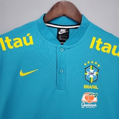 Camisa Seleção Brasileira Treino Azul 2021/2022 - loja online