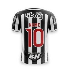 Camisa Atlético Mineiro I 21/22 s/nº Torcedor Le Coq Masculina - Preto+Branco - comprar online