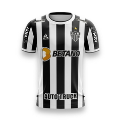 Camisa Atlético Mineiro I 21/22 s/nº Torcedor Le Coq Masculina - Preto+Branco